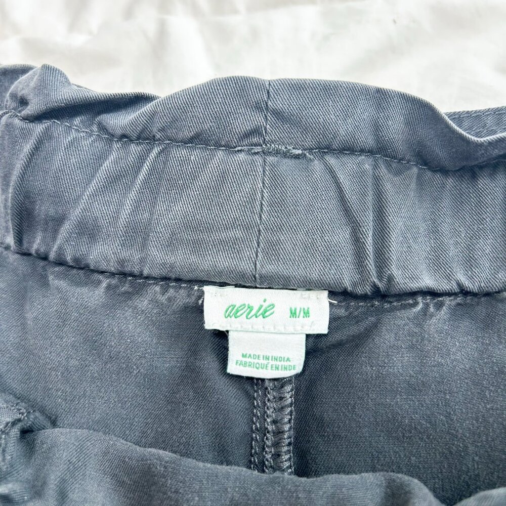 Aerie Gray Casual Paper Bag Shorts - Dark Gray - Picture 7 of 7